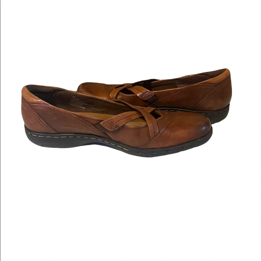 Cobb Hill by New Balance Criss Criss Brown Leather Flats Size 10M